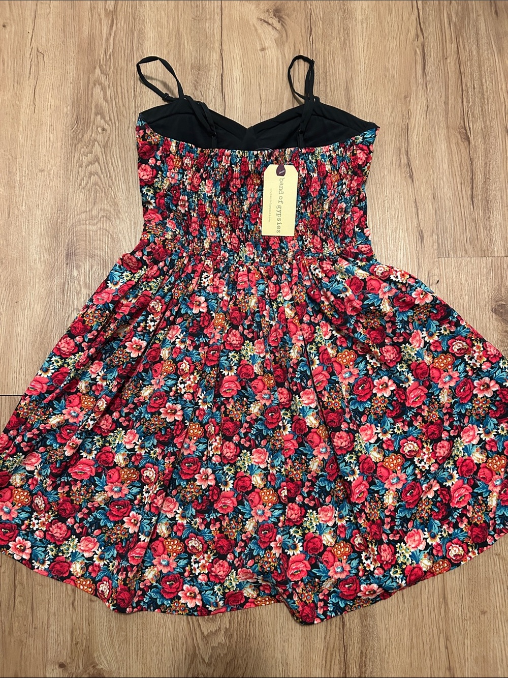 NWT Medium Band of Gypsies Floral Mini Dress - Picture 6 of 7